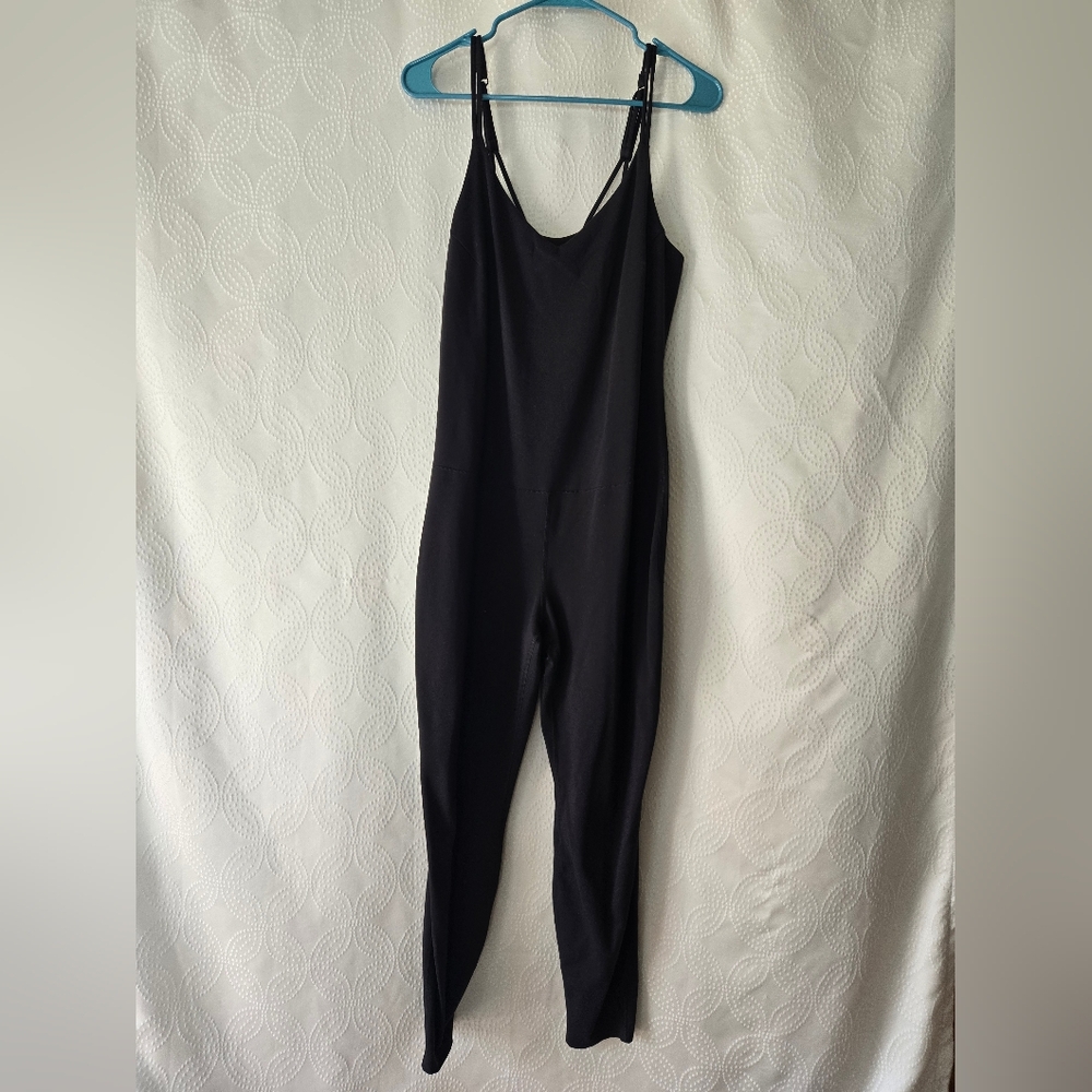 all in motion Black Slim-Fit Sleeveless Jumpsuit